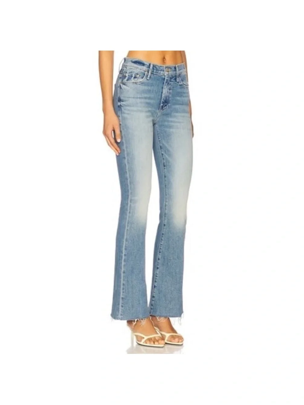 MOTHER  The Weekender Fray Jeans in Glow Up